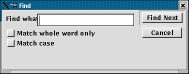 find dialog sample full size