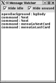 the message watcher window full size